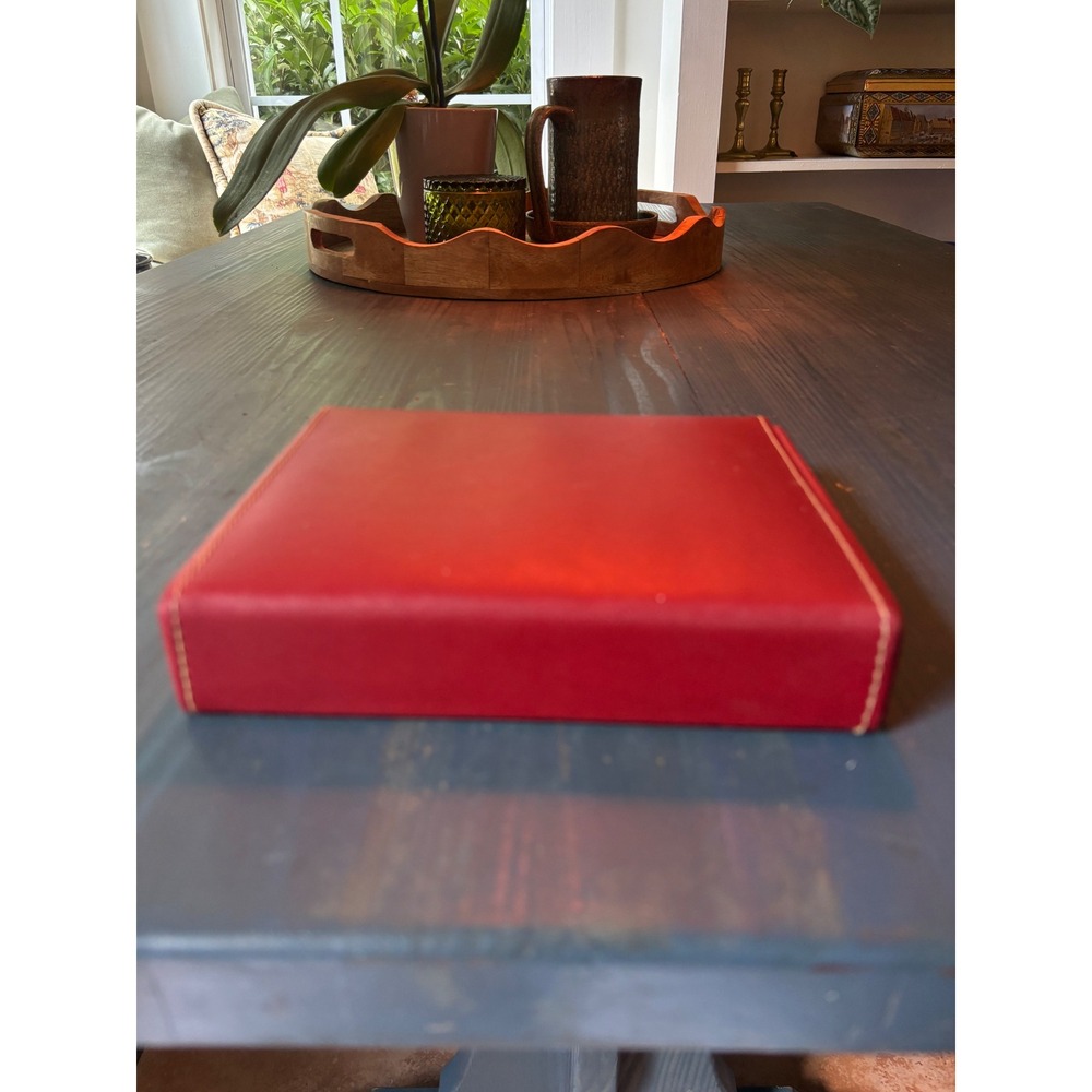 Red Leather Jewelry Travel Case 12 Compartment Velvet Lining Organizer Box - Picture 4 of 8